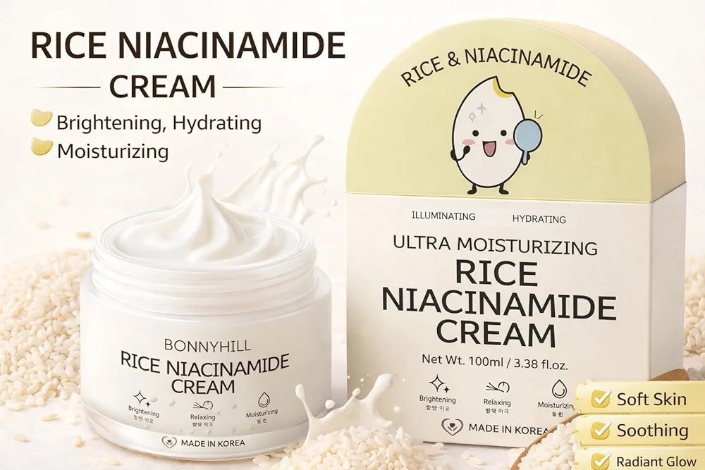 کرم آبرسان و روشن کننده برنج و نیاسینامید BonnyHill  ۱۰۰ میل   تاریخ ۲۰۲۸