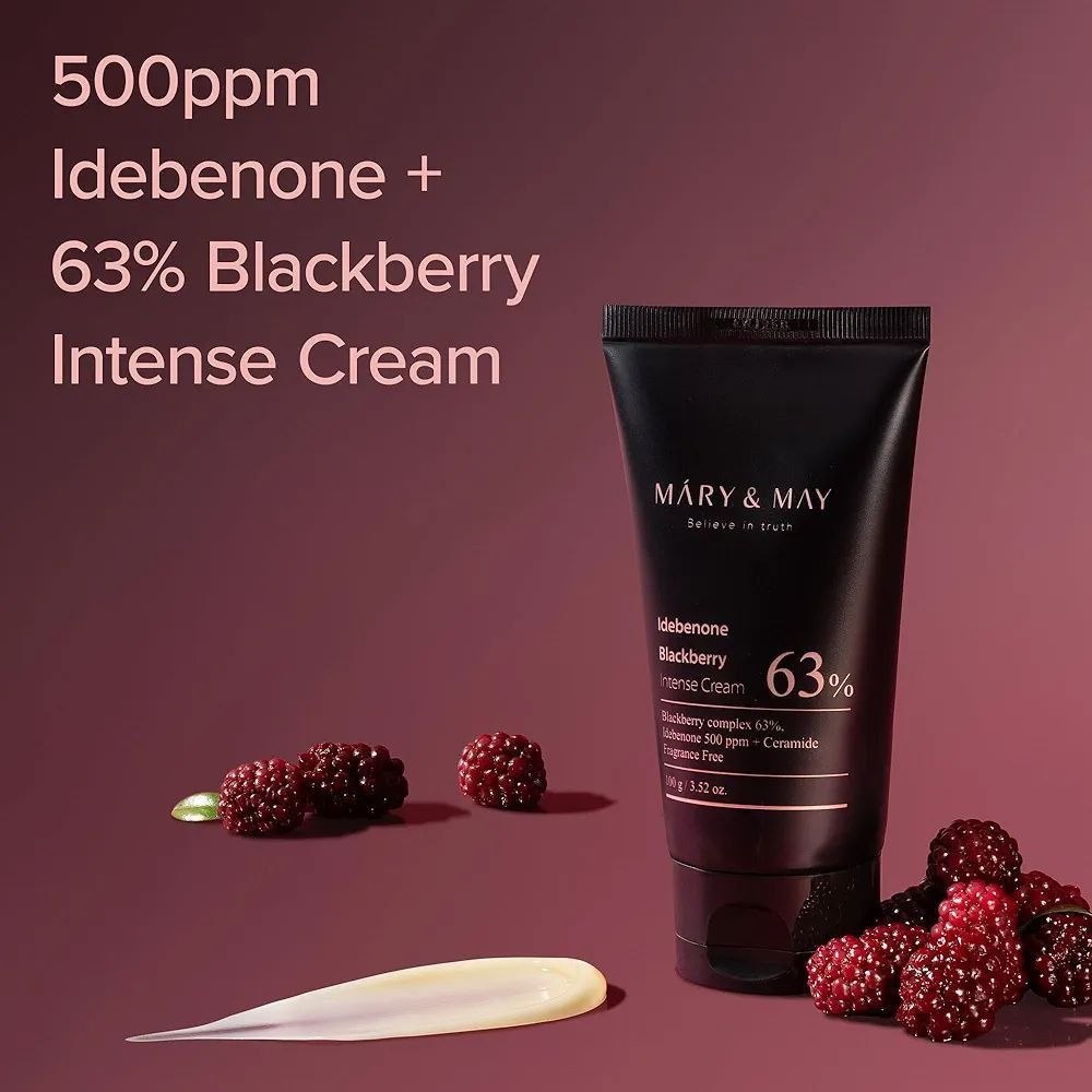 Mary&May Black Berry Cream   کرم مرطوب کننده قوی و تقویت بریر بلک بری مری اند می  ۱۰۰ میل   تاریخ ۲۰۲۷